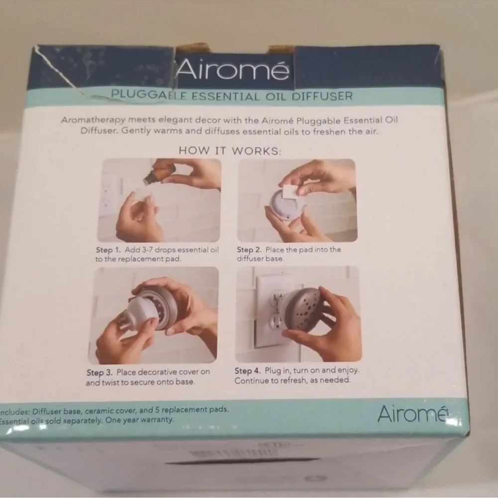 Airome Pluggable Oil Diffuser with scent pads D25‎